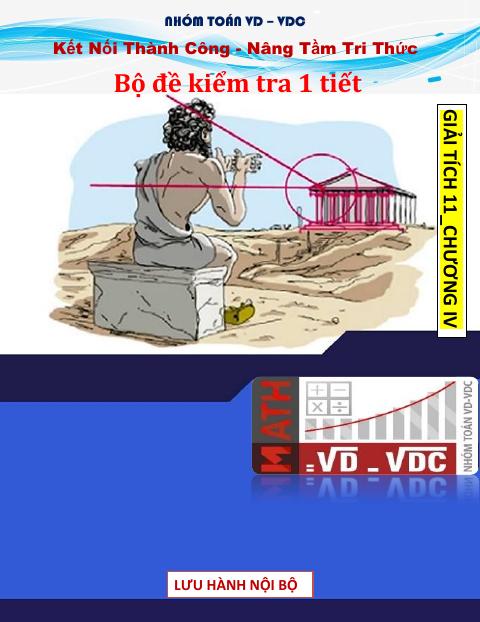 Bộ đề kiểm tra 1 tiết Đại số và Giải tích 11 chương 4 – giới hạn